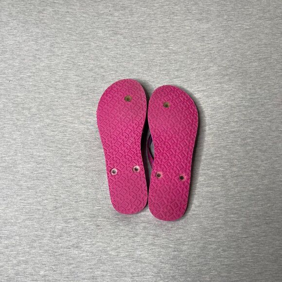 Tory Burch Women’s Vintage Geometric Pink Logo Flip Flop Sandals - Picture 2 of 9